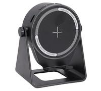 Zisemeil Support de Téléphone avec Haut-Parleur Bluetooth, Haut-Parleur à Induction sans Fil avec Lumière LED, 7 Couleurs, 5 Modes, Base Antidérapante Rotative à 360 Degrés, pour la