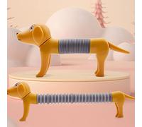 Zisemeil Tubes Sensoriels Extensibles pour Chien, Tubes Pop Extensibles et Lumineux pour Chien, Jouets de motricité Fine pour Garçons et Filles Atteints de TDAH (Grise)