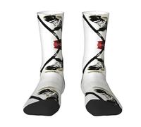 ZISHAK Chaussettes de sport pour adultes à motif de hockey sur glace, chaussettes décontractées sans talon, chaussettes de marin tendance pour le sport et le quotidien, Motif hockey sur glace., taille