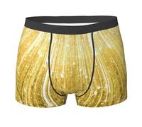 ZISHAK Slip boxer essentiel imprimé bling-bling, caleçons élastiques pour hommes, sous-vêtements pour hommes, noir, X-Large