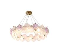 zishuo shop Appliques, Lumières Pour Salonpependue,Ss Romantiques Pour Hall Salon Chambre Îlot de Cuisine Coquille Modernepependue de Luxede Plafond En Verre/A/60 Cm