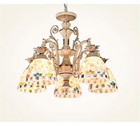 zishuo shop Appliques Murales,S de Salon Enil, 5+3 Lumières, Abat-Jour 7 Pouces E27X40W/5 Têtes 58 * 45Cm/A