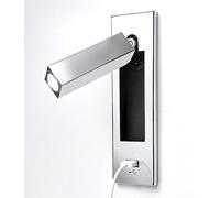 zishuo shop Appliques Murales, Support D'Éclairage Led Moderne, Chargeur Usb,De Chevet, Tête de Lit, Miroirs D'Intérieur, Avec Source Lumineuse/B/3000K
