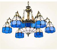 zishuo shop Appliques Muraless Pour Salon, Plafonnierpendu, Créatif de Style Européen Rétro Confortable Avec 6 + 3 Lumières/6 + 3 Têtes/A