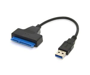 ZISONIX CY Câble adaptateur USB 3.0 vers SATA 22 broches pour pilote de disque dur 2,5" SSD Super vitesse 5 Gbps