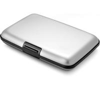 ZISONIX Portefeuille, Format Carte d'identité, permis de Conduire, Protection RFID Contre la fraude et la démagnétisation, modèle Smart Case BIG Stockholm (Argent) (en Argent)