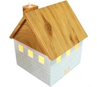 ZiStarlilife 1 diffuseur d'arômes humidificateur avec technologie d'onde sonore et 7 lumières LED pour chambre à coucher calme bureau utilisation lumière blanche grain de bois finition 165 cm (E)