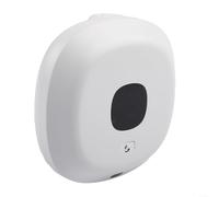 ZiStarlilife 1 distributeur de savon automatique en mousse à support mural avec écran LCD pour salle de bain, cuisine, hôtel, plastique ABS blanc, capteur 025s hygiénique pour lavage des mains (blanc)