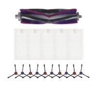 ZiStarlilife 1 ensemble de brosses latérales à rouleau principal pour Midea M9, pour EUREKA E20 Plus, Vcr S10 Plus, pièces de rechange en nylon et plastique pour nettoyage quotidien à la maison (B)