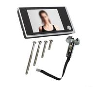 ZiStarlilife 1 ensemble de caméra de visualisation numérique de porte avec écran HD de 3,5 pouces 720p, grand angle de 120 ° en alliage de zinc électronique judas pour la surveillance de la sécurité à