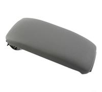 ZiStarlilife 1 housse d'accoudoir de console centrale pour A4 S4 B6 B7 pour A6 C6, couvercle de boîte de rangement en cuir, accessoire intérieur noir pour l'organisation de la voiture (gris)