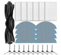 ZiStarlilife 1 kit de remplacement pour brosse principale latérale et chiffon de nettoyage pour Ilife V20 Vyzzle D10 pour L10 pour LYDSTO R1D Edge pour ROIDMI Eve pour ROOK S Home Cleaning(B)