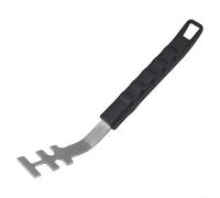 ZiStarlilife 1 lève-grille résistant à la chaleur pour une cuisson sûre des barbecues, en acier inoxydable et polypropylène pour les amateurs de barbecue en plein air, noir et