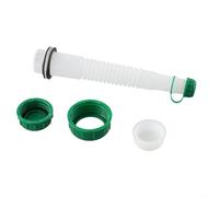ZiStarlilife 1 lot de bec de carburant flexible et kit de bouchon pour jerrican Rubbermaid Kolpin Gott, bec verseur de gaz en plastique ABS pour tondeuse à gazon ravitaillement en carburant 17 x 5 x 3