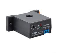 ZiStarlilife 1 lot de commutateur de détection de courant alternatif auto-alimenté relais à induction 02-30 A Seuil réglable pour surveillance de pompe à moteur PC ignifuge noir (M3056)