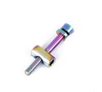 ZiStarlilife 1 paire de boulons M5 x 30/40 mm pour tige de selle de vélo en alliage à faible usure, filetage lisse pour réparation de vélo de route, VTT (M5 x 40 mm, arc-en-ciel)