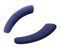 ZiStarlilife 1 paire de housses chauffantes en peluche douce pour siège de toilette - Lavable et réutilisable - Adsorption électrostatique - Pour salle de bain, maison, hiver - Gris (bleu marine)