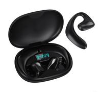 ZiStarlilife 1 paire d'écouteurs de traduction M8 pour traduction vocale instantanée en 144 langues, écouteurs intelligents sans fil avec crochets rotatifs pour voyage (blanc)