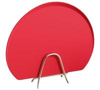 ZiStarlilife 1 planche à découper double face résistante aux microbes antidérapante avec rainures pour jus pour préparation des aliments crus et cuits, rouge, 35 x 26 x 29 cm (rouge, petite taille)