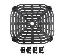 ZiStarlilife 1 poêle à frire à air comprimé pour friteuse à air comprimé Paris de 6 litres, grille de rechange en acier inoxydable avec revêtement antiadhésif, plateau perforé de 228,6 x 208,3 cm pour