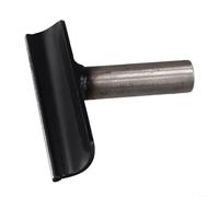 ZiStarlilife 1 repose-outil de tour en acier inoxydable de 15,2 cm, barre ronde pour tournage du bois, design concave fonctionnement stable, noir, 150 mm de longueur pour atelier bricolage