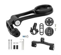 ZiStarlilife 1 support d'ordinateur de vélo avec support de lumière et extension de caméra pour Garmin Bryton pour Cateye, support de tige avant en alliage d'aluminium pour cyclisme et sports de plein