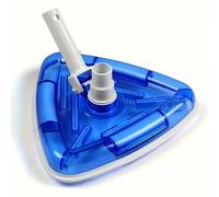 ZiStarlilife 1 tête d'aspirateur triangulaire lestée avec poignée à ressort pour un nettoyage en profondeur des coins, poils doux en PVC sans danger pour les revêtements en vinyle, convient aux tuyaux