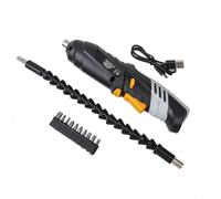 ZiStarlilife 1 tournevis électrique sans fil 36 V 1300 mAh rechargeable par USB avec poignée rotative de 90 à 180 ° et lumière LED pour bricolage de meubles, assemblage de meubles, réparation à
