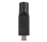 ZiStarlilife Adaptateur d'alimentation USB-C vers DC 5521 100 W 20 V 5 A pour Starlink, connecteur de charge rapide pour l'extérieur, le voyage, le camping et l'utilisation de camping-car, noir