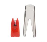 ZiStarlilife Aiguilles de rechange pour tourne-disque Ortofon 1ère génération pour platine vinyle Concorde OM, aiguille phono en métal ABS (rouge)