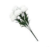 ZiStarlilife Bouquet d'oeillets artificiels avec 7 têtes, arrangement de fleurs artificielles en plastique pour décoration de maison et de bureau, cérémonie de mariage, fête de jardin, fête des mères