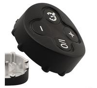 ZiStarlilife Capuchon d'interrupteur de volant - 1 bouton de contrôle du volume au volant - Pour Mini Cooper R55 R56 R57 R58 R59 R60 R61 Clubman Countryman 2007-2014 - Plastique noir