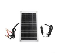 ZiStarlilife Chargeur solaire 30 W 12 V avec efficacité de conversion améliorée, design monocristallin semi-flexible, diode de prévention du refoulement, pour voiture, camping-car, bateau