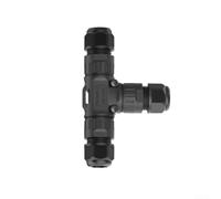 ZiStarlilife Connecteur de fil de carte étanche P20T de type IP68 en nylon PA66 pour panneaux solaires et applications d'éclairage extérieur 2/3 fils 450 V 16 A câble 5-12 mm (2 conducteurs 9-12 mm)