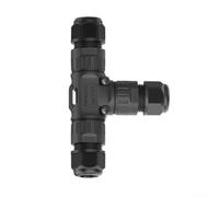 ZiStarlilife Connecteur étanche P20T type IP68 en nylon PA66 pour panneaux solaires et applications d'éclairage extérieur 2/3 fils 450 V 16 A Câble 5-12 mm (3 fils 5-9 mm)