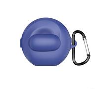 ZiStarlilife Coque de protection en silicone pour Soundcore V40i - Anti-chute - Avec crochet - Résistante aux rayures - Souple - Accessoire de voyage léger - Noir (bleu)
