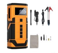 ZiStarlilife Démarreur de voiture portable 8000 A, avec compresseur d'air 150 psi, charge rapide de type C, écran LCD, chargeur de batterie, outil automatique