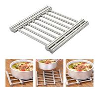 ZiStarlilife Dessous de plat extensible pour casseroles et poêles pour casseroles et assiettes de cuisine, dessous de plat réglable pour cuisine, service et salle à manger