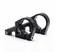 ZiStarlilife DH Potence de VTT à montage direct pour fourche à double couronne 35 mm Collier de serrage CNC en alliage d'aluminium 27 mm Compatible avec cadres de descente (Noir)