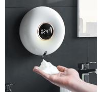 ZiStarlilife Distributeur automatique de savon moussant mural 280 ml, distributeur manuel sans contact, avec capteur infrarouge intelligent pour cuisine, salle de bain, lieux publics