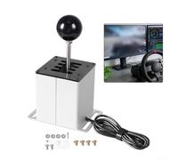 ZiStarlilife Émulateur USB pour Logitech G29 G27 G25 G920 pour Thrustmaster T300RSGT, simulateur de transmission en métal pour ATS ETS Dust WRC pour Windows 10 7 pour XP (7 vitesses)