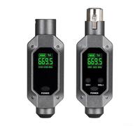 ZiStarlilife Ensemble de microphones XLR sans fil UHF pour micros dynamiques - Paire d'émetteurs-récepteurs stables, son haute définition 5h pour une autonomie de la batterie