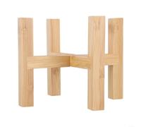 ZiStarlilife Étagère en bois pour intérieur ou extérieur, support de pot de fleurs, bonsaï, organisateur d'angle pour décoration de la maison (M)