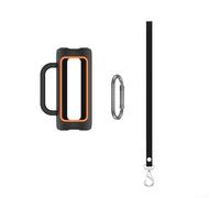 ZiStarlilife Étui de protection en silicone pour haut-parleurs portables JBL Grip avec bandoulière, compact 157 x 98 x 55 cm, housse de voyage en noir/bleu/violet pour randonnée, pique-nique