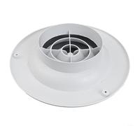 ZiStarlilife Grille d'aération ronde réglable pour plafond mural - Diffuseur ABS pour salle de bain, cuisine, bureau - Système d'échappement intérieur (300)