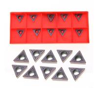 ZiStarlilife Inserts indexables en carbure TCMT110204/TCMT 731, 10 embouts de coupe de tournage et d'alésage, compatibles avec les porte-outils STFCR/L 91° STUCR/L 95° STWCR/L, pour IDEAL