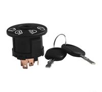 ZiStarlilife Interrupteur d'allumage pour tondeuse à gazon 7 bornes 4 positions avec 2 clés, compatible avec Murray 94762 94762MA, CubCadet 466 465 4x4 Volunteer Utility et Auto Drive Step-Thru