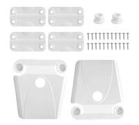 ZiStarlilife Kit de charnière et loquet de rechange pour Igloo, 4 charnières, 2 loquets avec vis, pièces de réparation en plastique résistant aux UV pour coffre à glace de 25 à 165 litres, facile à