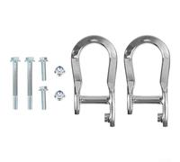 ZiStarlilife Kit de crochet de remorquage de voiture en acier pour voitures et camions Chevrolet 2007-2019 Accessoire de rechange OEM 84072462 84072463 84192871 (argenté)