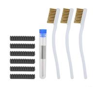 ZiStarlilife Kit de nettoyage pour imprimante 3D avec aiguilles de 04 mm, brosses en silicone et cuivre pour Bambu Lab A1, outils d'entretien efficaces des buses pour une impression fluide